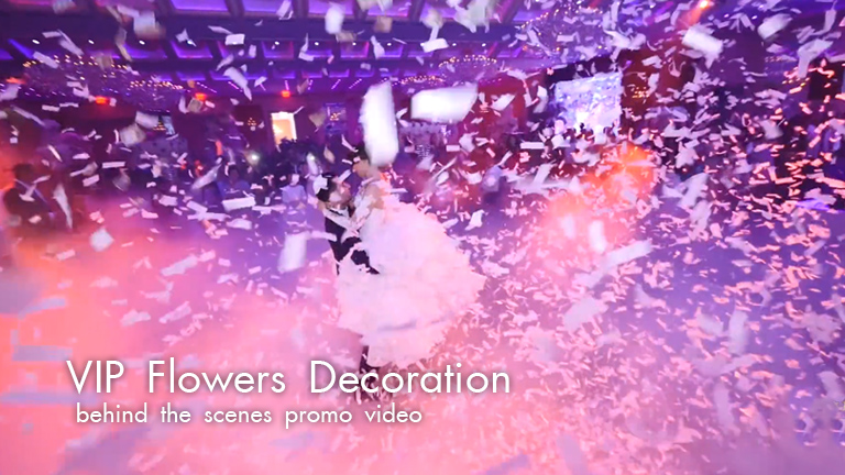 VIP Flowers Decoration behind the scenes promo video